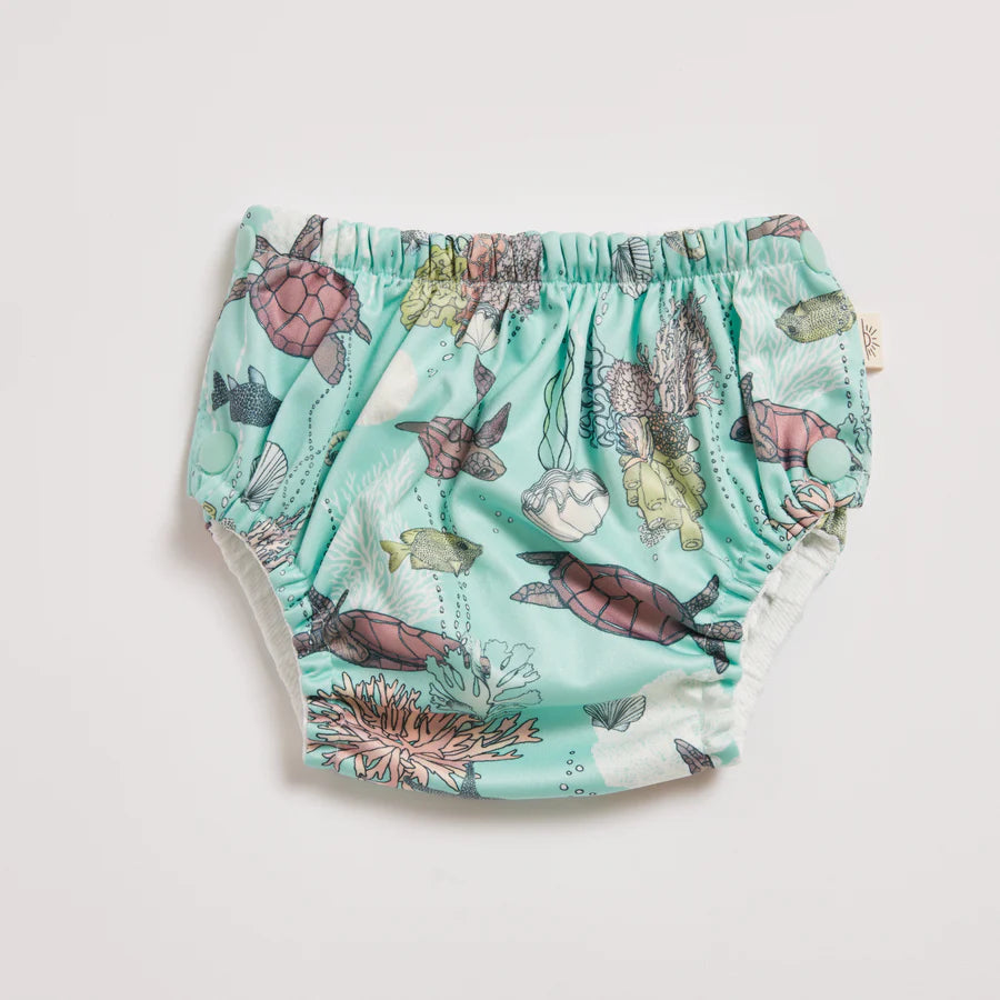 Turtles Swim Nappy