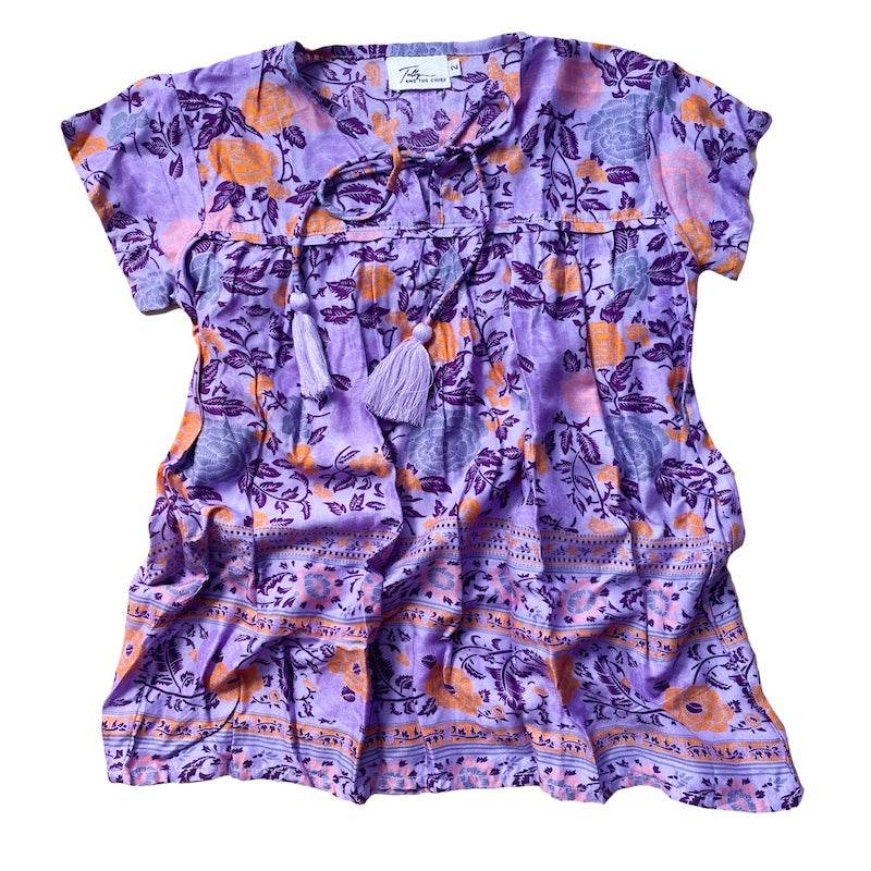 DAZIE BOHO DRESS- lilac blooms - Tully and the Chief