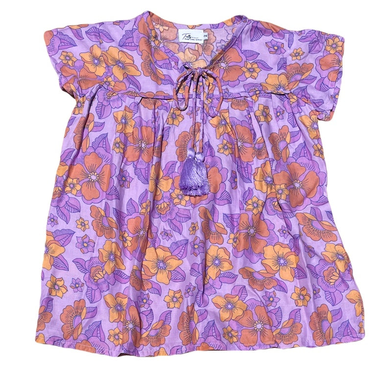 DAZIE BOHO DRESS- purple retro - Tully and the Chief