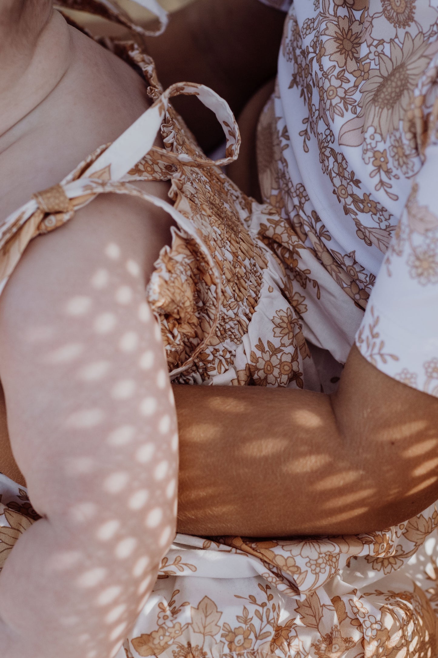 SAGE ROMPER ~ vintage sunflowers