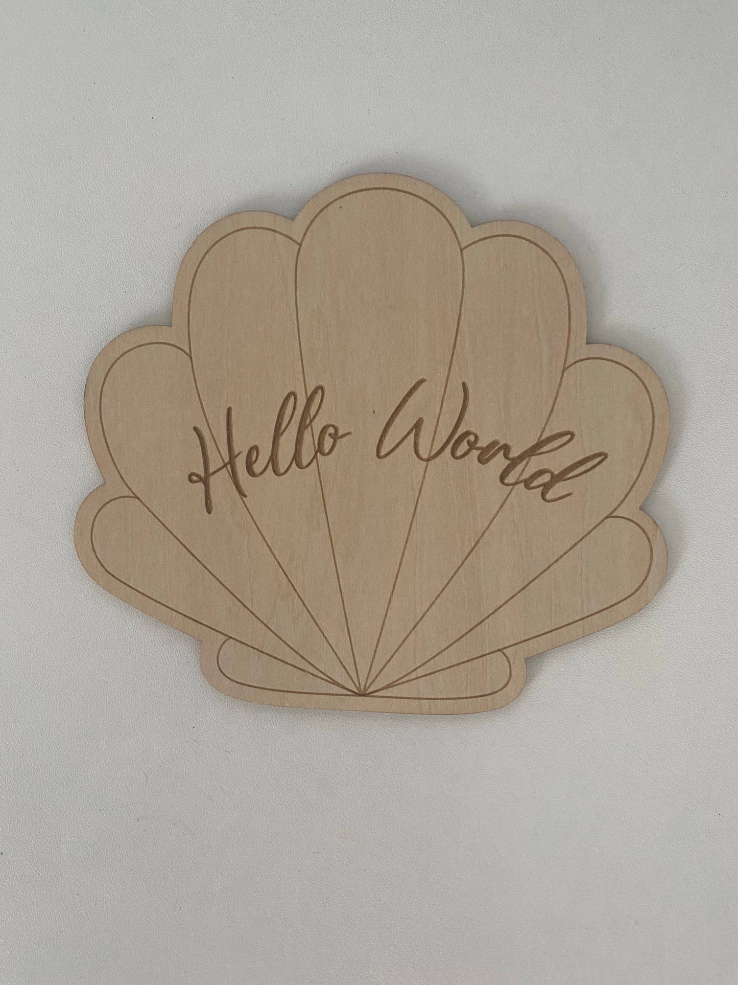 Announcement Plaque - Seashell