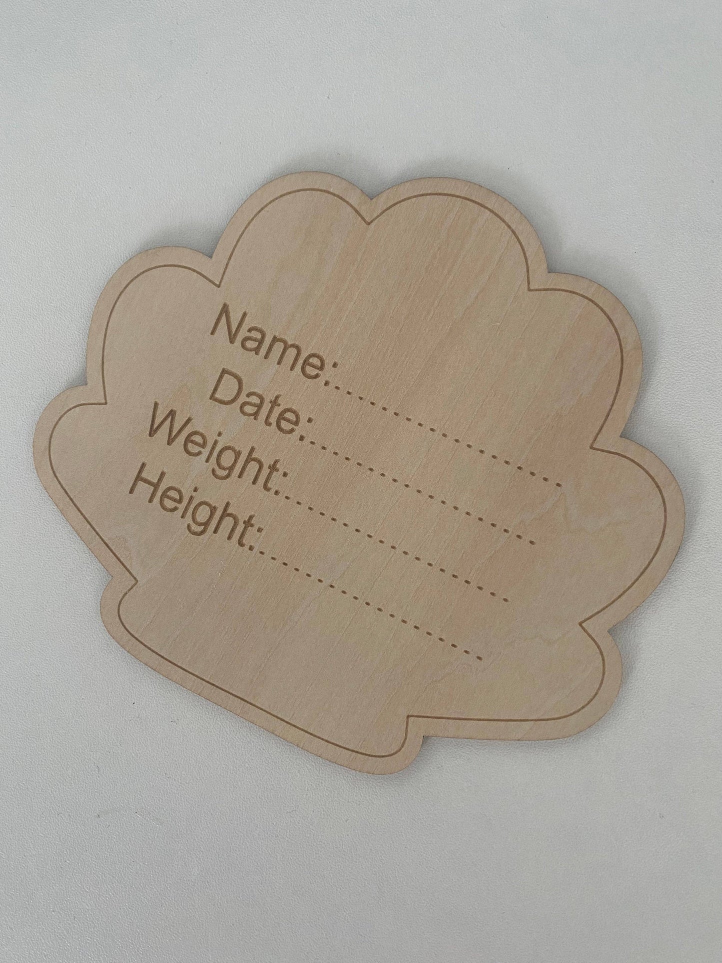 Announcement Plaque - Seashell