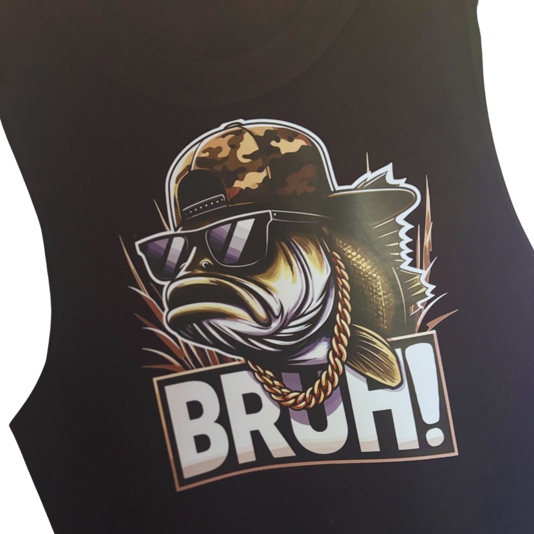 BRUH! Muscle Tee | black