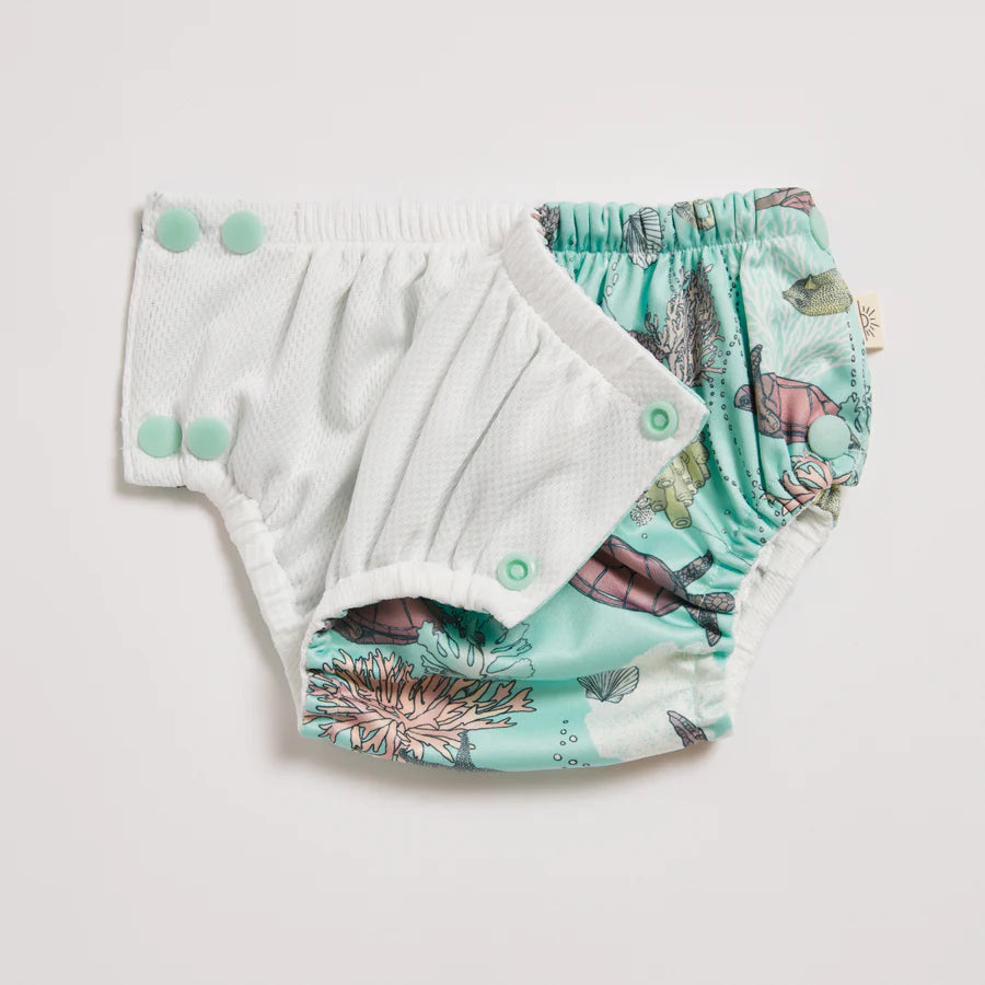 Turtles Swim Nappy