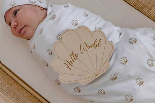 Announcement Plaque - Seashell