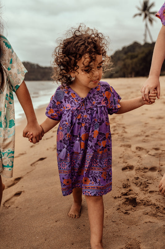 DAZIE BOHO DRESS- lilac blooms - Tully and the Chief