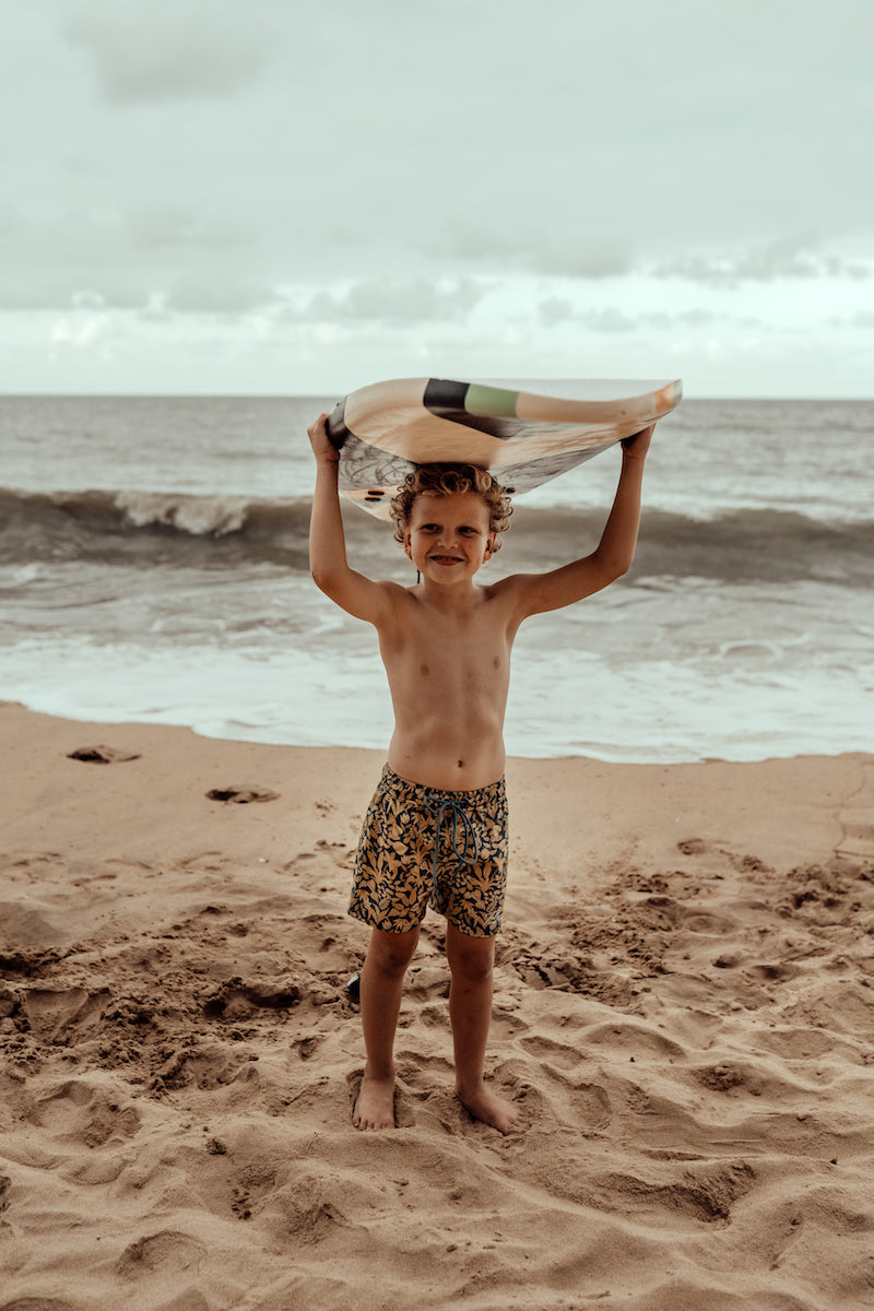 BROCKIE BOARDIES ~ jungle palms for the dudes - Tully and the Chief