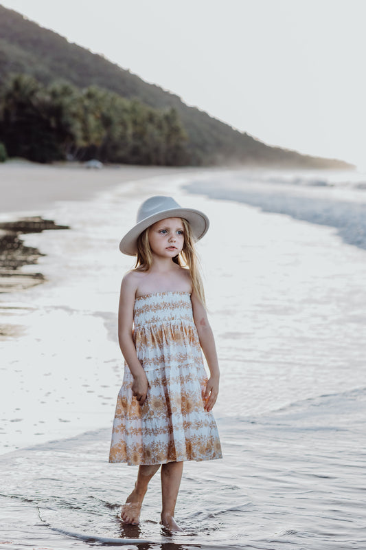 EMBER MIDI SKIRT ~ vintage sunflowers